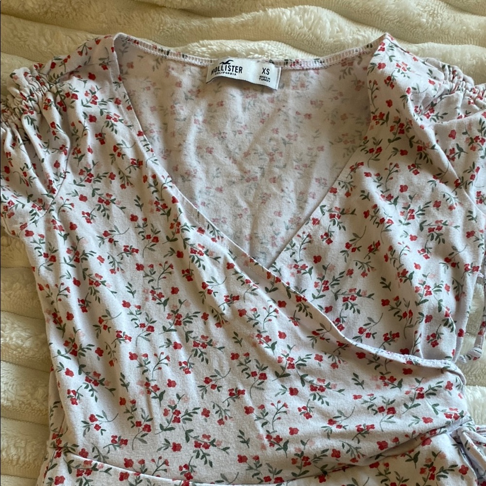 Hollister Floral Wrap Dress